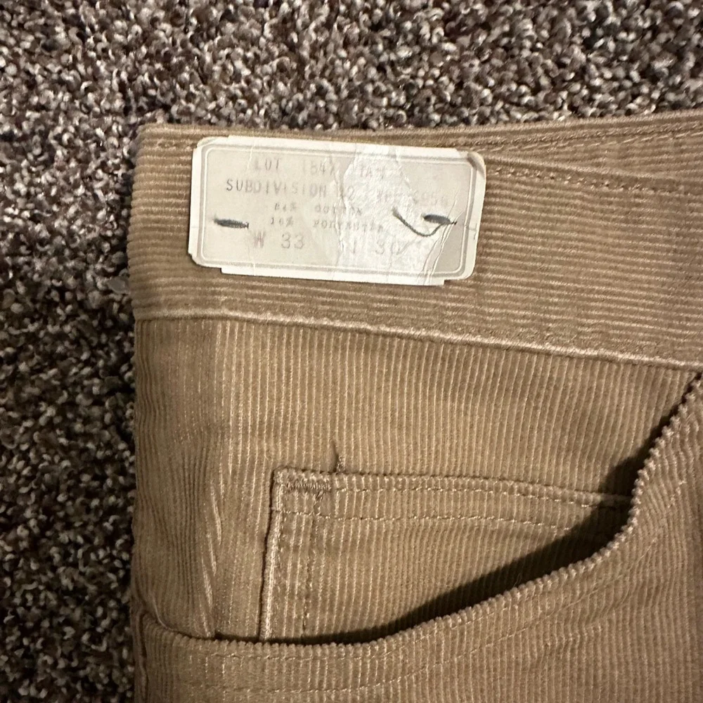 New with tags Vintage 1970’s Montgomery 1972 Tan Corduroy Pants 33 X 30 - Picture 4 of 8